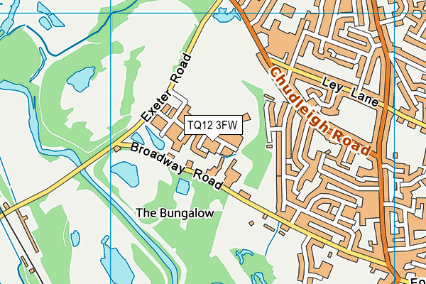 TQ12 3FW map - OS VectorMap District (Ordnance Survey) TQ12 3FW map - OS VectorMap District (Ordnance Survey)