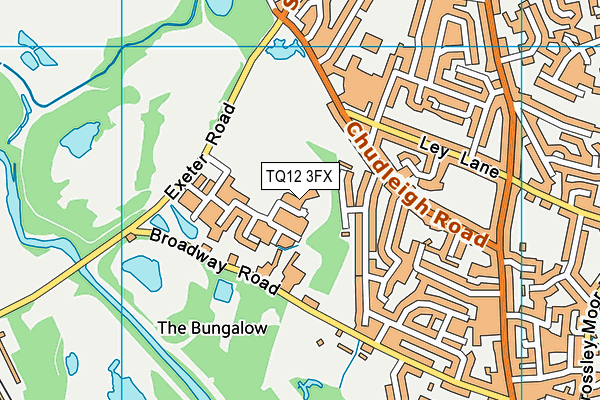 TQ12 3FX map - OS VectorMap District (Ordnance Survey) TQ12 3FX map - OS VectorMap District (Ordnance Survey)