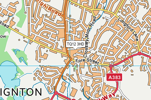 TQ12 3HD map - OS VectorMap District (Ordnance Survey) TQ12 3HD map - OS VectorMap District (Ordnance Survey)