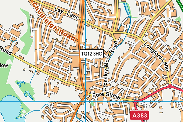 TQ12 3HG map - OS VectorMap District (Ordnance Survey) TQ12 3HG map - OS VectorMap District (Ordnance Survey)