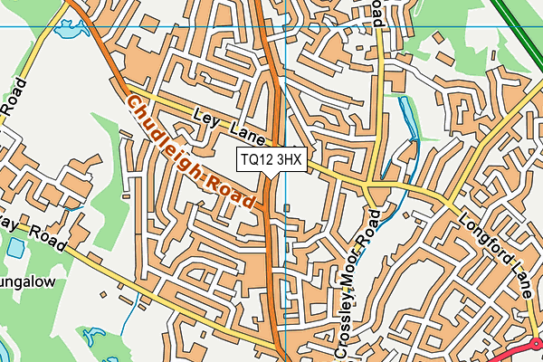 TQ12 3HX map - OS VectorMap District (Ordnance Survey) TQ12 3HX map - OS VectorMap District (Ordnance Survey)