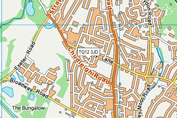 TQ12 3JD map - OS VectorMap District (Ordnance Survey) TQ12 3JD map - OS VectorMap District (Ordnance Survey)