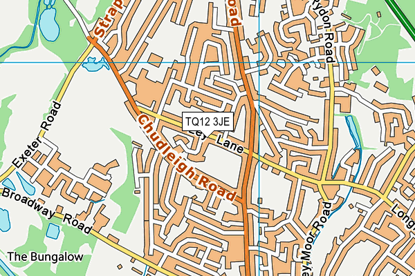 TQ12 3JE map - OS VectorMap District (Ordnance Survey) TQ12 3JE map - OS VectorMap District (Ordnance Survey)