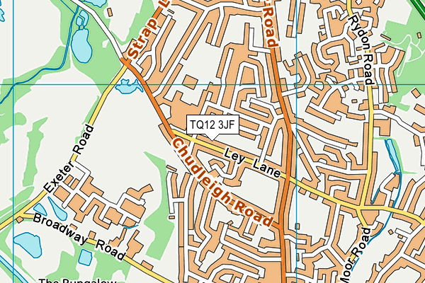TQ12 3JF map - OS VectorMap District (Ordnance Survey) TQ12 3JF map - OS VectorMap District (Ordnance Survey)
