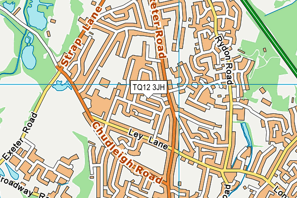 TQ12 3JH map - OS VectorMap District (Ordnance Survey) TQ12 3JH map - OS VectorMap District (Ordnance Survey)