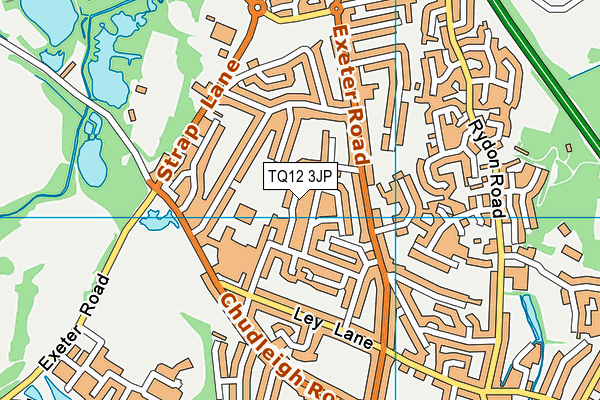 TQ12 3JP map - OS VectorMap District (Ordnance Survey) TQ12 3JP map - OS VectorMap District (Ordnance Survey)