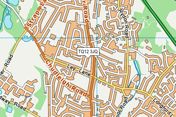 TQ12 3JQ map - OS VectorMap District (Ordnance Survey) TQ12 3JQ map - OS VectorMap District (Ordnance Survey)