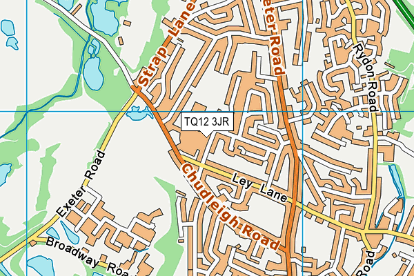TQ12 3JR map - OS VectorMap District (Ordnance Survey) TQ12 3JR map - OS VectorMap District (Ordnance Survey)