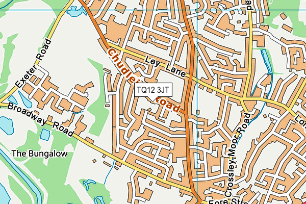 TQ12 3JT map - OS VectorMap District (Ordnance Survey) TQ12 3JT map - OS VectorMap District (Ordnance Survey)
