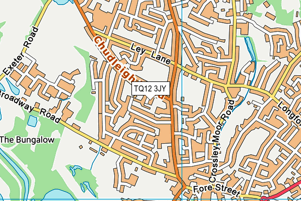 TQ12 3JY map - OS VectorMap District (Ordnance Survey) TQ12 3JY map - OS VectorMap District (Ordnance Survey)