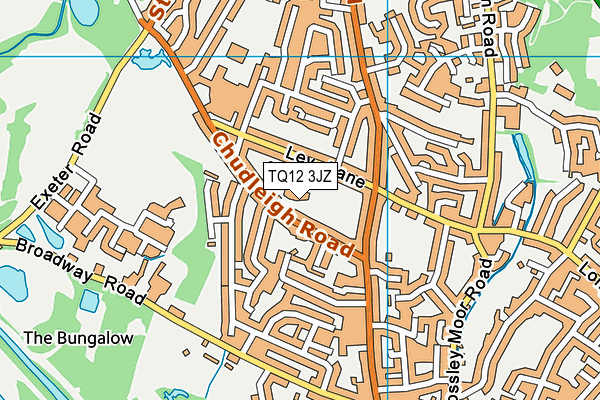 TQ12 3JZ map - OS VectorMap District (Ordnance Survey) TQ12 3JZ map - OS VectorMap District (Ordnance Survey)