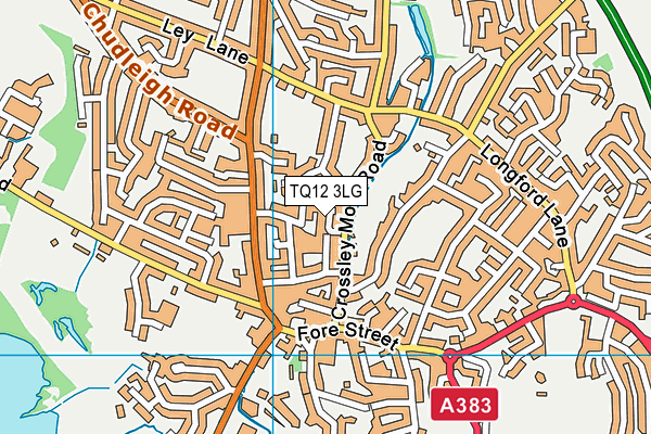 TQ12 3LG map - OS VectorMap District (Ordnance Survey) TQ12 3LG map - OS VectorMap District (Ordnance Survey)