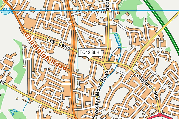 TQ12 3LH map - OS VectorMap District (Ordnance Survey) TQ12 3LH map - OS VectorMap District (Ordnance Survey)