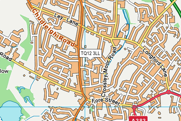TQ12 3LL map - OS VectorMap District (Ordnance Survey) TQ12 3LL map - OS VectorMap District (Ordnance Survey)