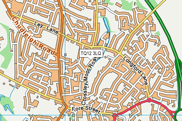 TQ12 3LQ map - OS VectorMap District (Ordnance Survey) TQ12 3LQ map - OS VectorMap District (Ordnance Survey)