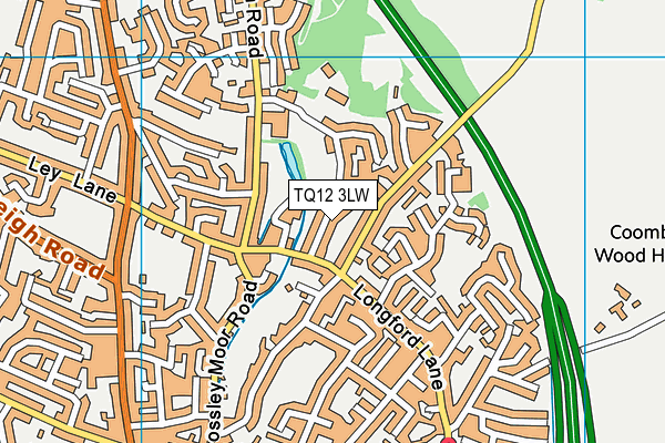 TQ12 3LW map - OS VectorMap District (Ordnance Survey) TQ12 3LW map - OS VectorMap District (Ordnance Survey)