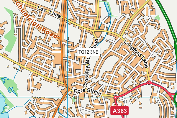 TQ12 3NE map - OS VectorMap District (Ordnance Survey) TQ12 3NE map - OS VectorMap District (Ordnance Survey)