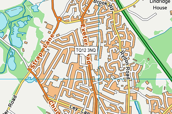 TQ12 3NQ map - OS VectorMap District (Ordnance Survey) TQ12 3NQ map - OS VectorMap District (Ordnance Survey)