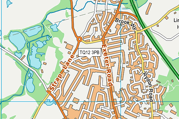 TQ12 3PB map - OS VectorMap District (Ordnance Survey) TQ12 3PB map - OS VectorMap District (Ordnance Survey)