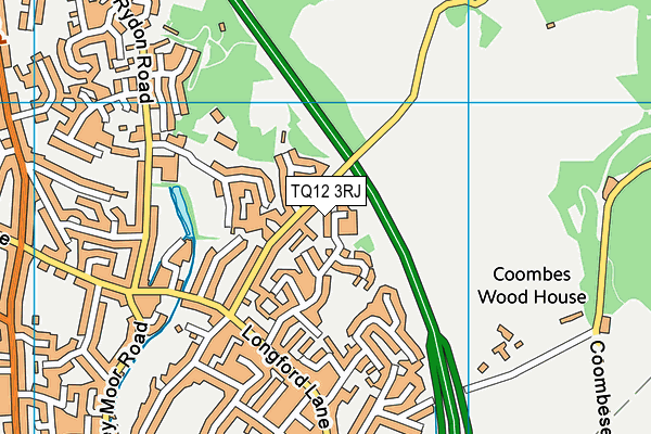 TQ12 3RJ map - OS VectorMap District (Ordnance Survey) TQ12 3RJ map - OS VectorMap District (Ordnance Survey)