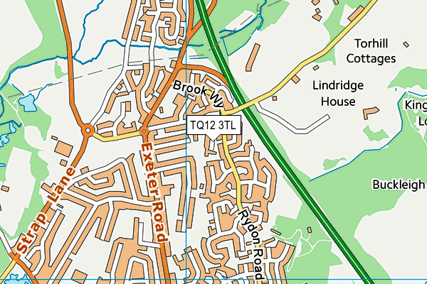 TQ12 3TL map - OS VectorMap District (Ordnance Survey) TQ12 3TL map - OS VectorMap District (Ordnance Survey)