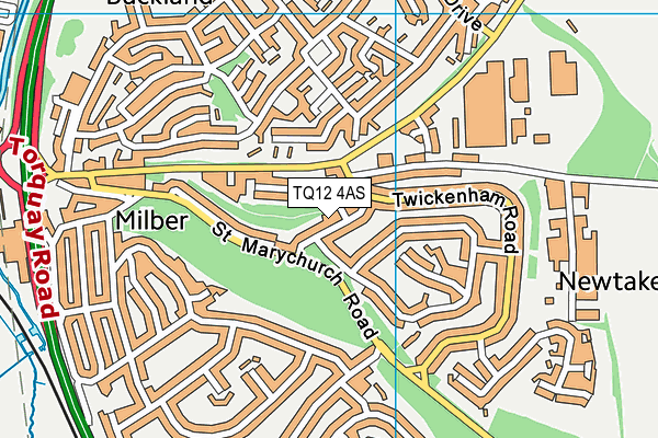 TQ12 4AS map - OS VectorMap District (Ordnance Survey) TQ12 4AS map - OS VectorMap District (Ordnance Survey)