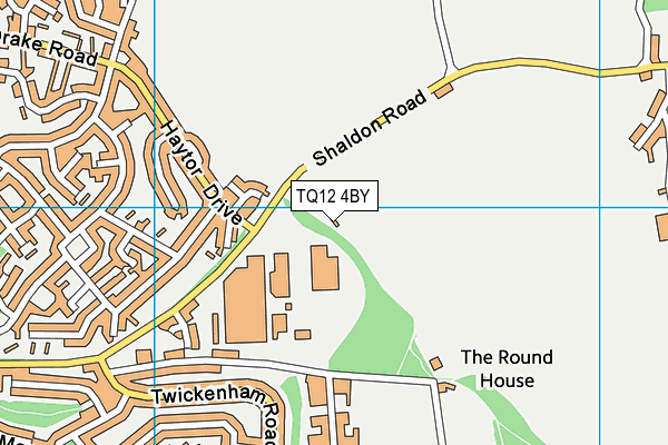 TQ12 4BY map - OS VectorMap District (Ordnance Survey) TQ12 4BY map - OS VectorMap District (Ordnance Survey)