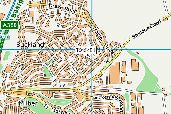 TQ12 4EH map - OS VectorMap District (Ordnance Survey) TQ12 4EH map - OS VectorMap District (Ordnance Survey)