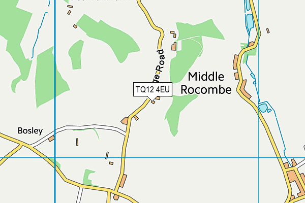 TQ12 4EU map - OS VectorMap District (Ordnance Survey) TQ12 4EU map - OS VectorMap District (Ordnance Survey)