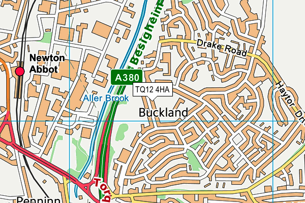 TQ12 4HA map - OS VectorMap District (Ordnance Survey) TQ12 4HA map - OS VectorMap District (Ordnance Survey)