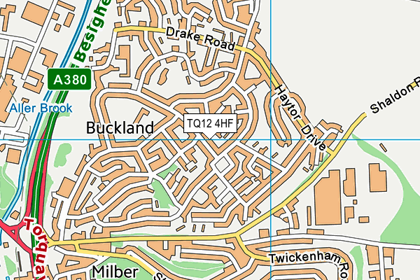 TQ12 4HF map - OS VectorMap District (Ordnance Survey) TQ12 4HF map - OS VectorMap District (Ordnance Survey)