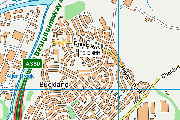 TQ12 4HH map - OS VectorMap District (Ordnance Survey) TQ12 4HH map - OS VectorMap District (Ordnance Survey)