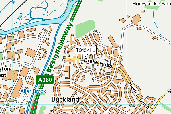 TQ12 4HL map - OS VectorMap District (Ordnance Survey) TQ12 4HL map - OS VectorMap District (Ordnance Survey)