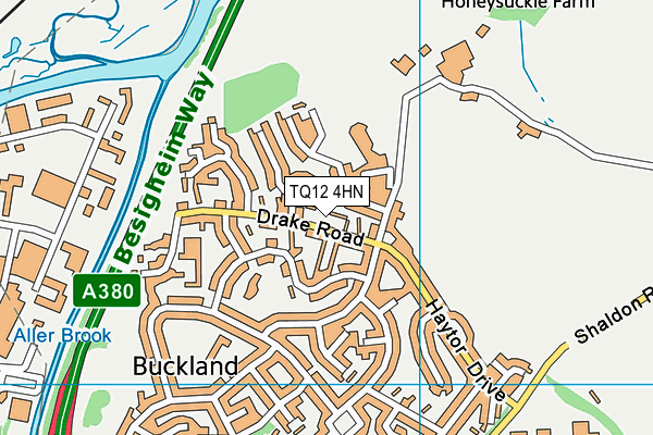 TQ12 4HN map - OS VectorMap District (Ordnance Survey) TQ12 4HN map - OS VectorMap District (Ordnance Survey)
