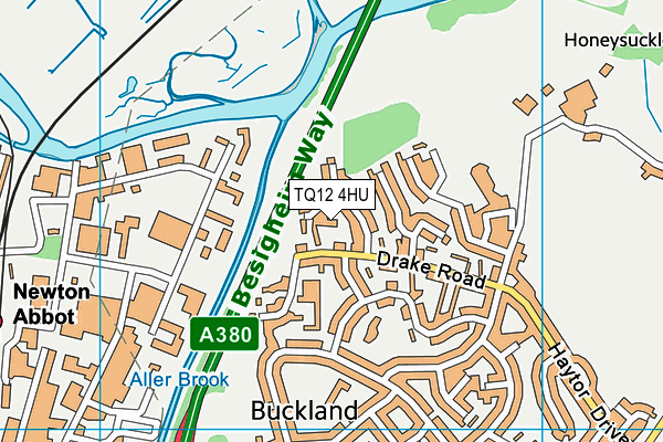 TQ12 4HU map - OS VectorMap District (Ordnance Survey) TQ12 4HU map - OS VectorMap District (Ordnance Survey)
