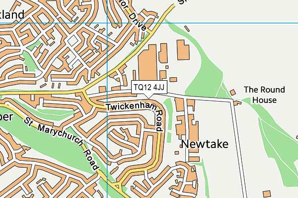 TQ12 4JJ map - OS VectorMap District (Ordnance Survey) TQ12 4JJ map - OS VectorMap District (Ordnance Survey)