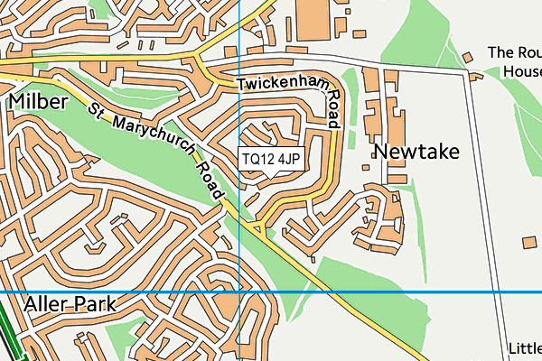 TQ12 4JP map - OS VectorMap District (Ordnance Survey) TQ12 4JP map - OS VectorMap District (Ordnance Survey)