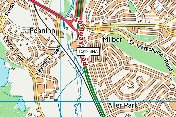 TQ12 4NA map - OS VectorMap District (Ordnance Survey) TQ12 4NA map - OS VectorMap District (Ordnance Survey)