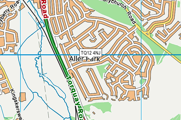 TQ12 4NJ map - OS VectorMap District (Ordnance Survey) TQ12 4NJ map - OS VectorMap District (Ordnance Survey)