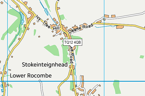 TQ12 4QB map - OS VectorMap District (Ordnance Survey) TQ12 4QB map - OS VectorMap District (Ordnance Survey)