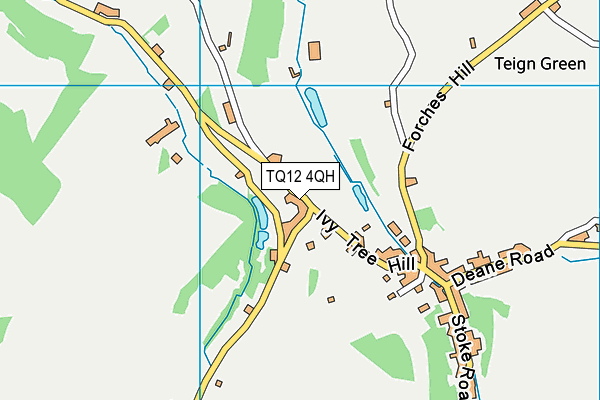 TQ12 4QH map - OS VectorMap District (Ordnance Survey) TQ12 4QH map - OS VectorMap District (Ordnance Survey)