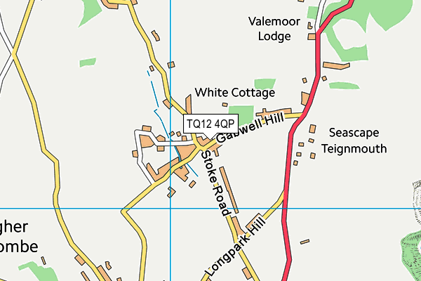 TQ12 4QP map - OS VectorMap District (Ordnance Survey) TQ12 4QP map - OS VectorMap District (Ordnance Survey)