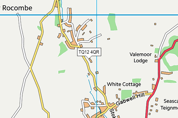 TQ12 4QR map - OS VectorMap District (Ordnance Survey) TQ12 4QR map - OS VectorMap District (Ordnance Survey)