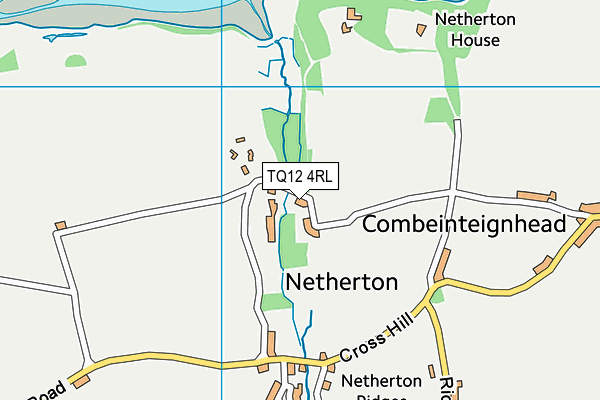 TQ12 4RL map - OS VectorMap District (Ordnance Survey) TQ12 4RL map - OS VectorMap District (Ordnance Survey)