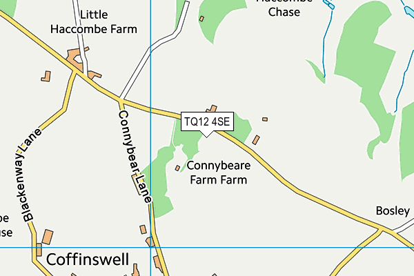 TQ12 4SE map - OS VectorMap District (Ordnance Survey) TQ12 4SE map - OS VectorMap District (Ordnance Survey)