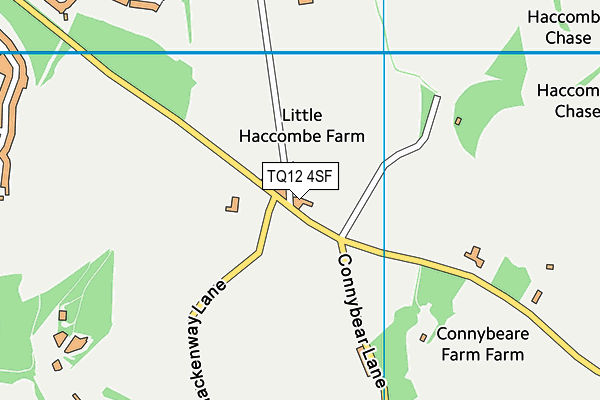 TQ12 4SF map - OS VectorMap District (Ordnance Survey) TQ12 4SF map - OS VectorMap District (Ordnance Survey)