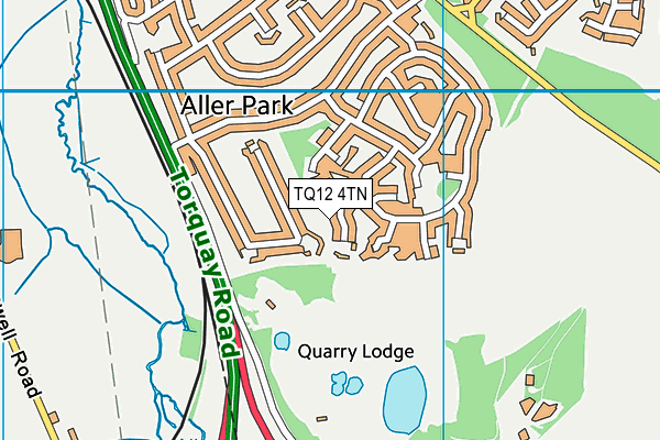 TQ12 4TN map - OS VectorMap District (Ordnance Survey) TQ12 4TN map - OS VectorMap District (Ordnance Survey)
