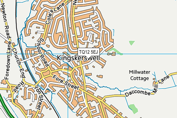 TQ12 5EJ map - OS VectorMap District (Ordnance Survey) TQ12 5EJ map - OS VectorMap District (Ordnance Survey)