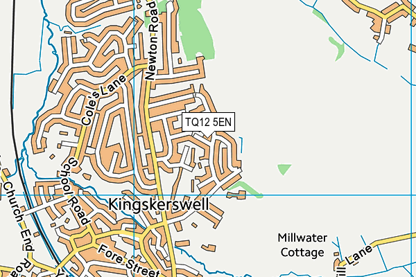 TQ12 5EN map - OS VectorMap District (Ordnance Survey) TQ12 5EN map - OS VectorMap District (Ordnance Survey)