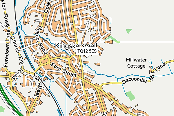 TQ12 5ES map - OS VectorMap District (Ordnance Survey) TQ12 5ES map - OS VectorMap District (Ordnance Survey)